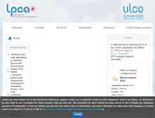 Tablet Screenshot of lpca.univ-littoral.fr
