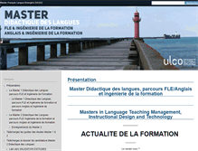 Tablet Screenshot of master-fle.univ-littoral.fr