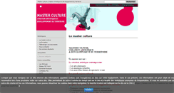 Desktop Screenshot of masterculture.univ-littoral.fr