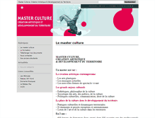 Tablet Screenshot of masterculture.univ-littoral.fr