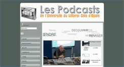 Desktop Screenshot of podcast.univ-littoral.fr