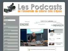 Tablet Screenshot of podcast.univ-littoral.fr