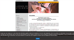 Desktop Screenshot of licencebio.univ-littoral.fr